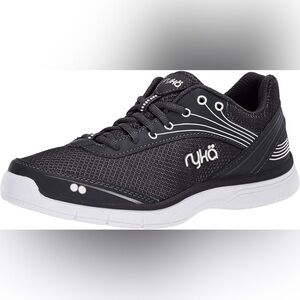 NWT Ryka wide width Continuum Walking Shoes Black Memory Foam sneakers